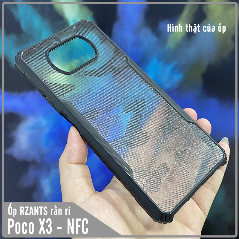 Ốp lưng cho Xiaomi Poco X3 NFC rằn ri trong