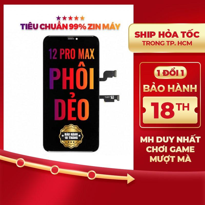 Màn hình DURA Phôi Dẻo dành cho IP 12 Pro Max hàng chính hãng