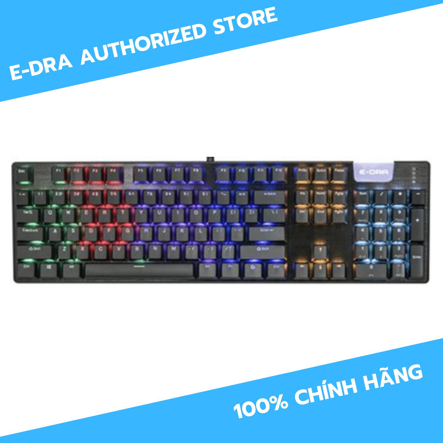 Bàn phím cơ E-Dra EK312 E-Dra Blue/Brown/Red Switch - Hàng chính hãng