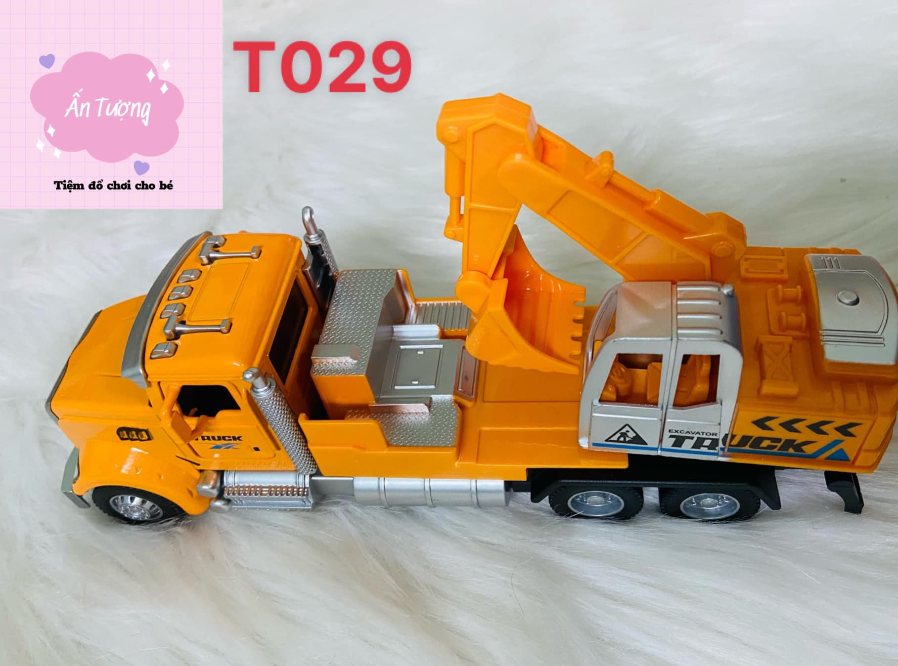 Đồ chơi mô hình xe công trường, xe tải đào xúc tỉ lệ 1:24