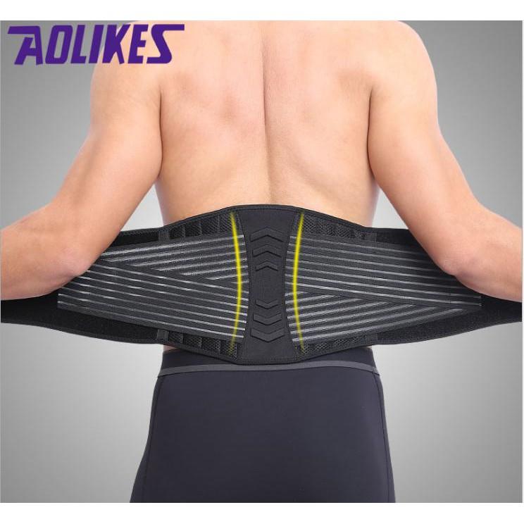 Đai Lưng Tập Gym Có Lò Xo Hỗ Trợ Aolikes A-7998