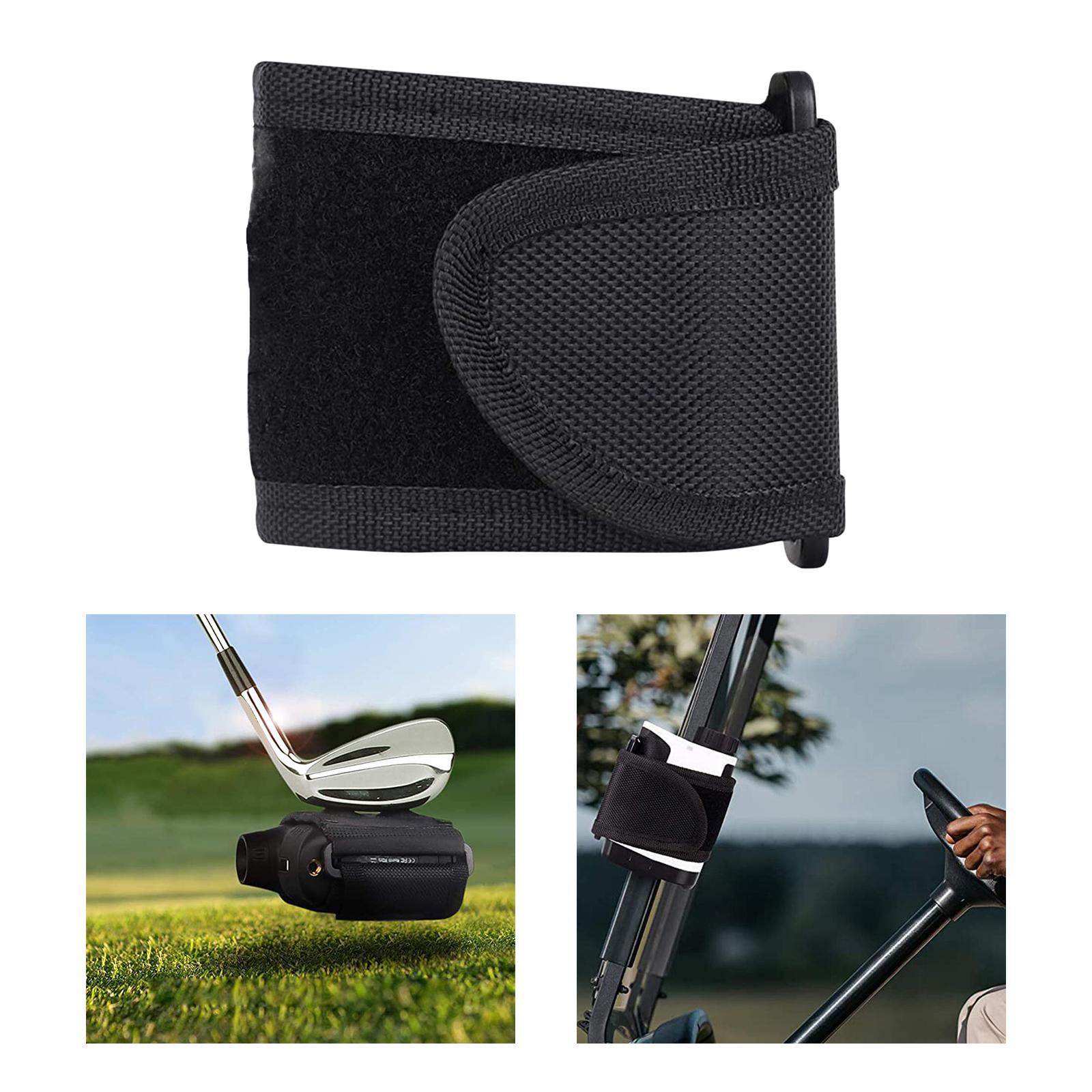 Golf Rangefinder Strap  Range  Device Bar Rail Black No Hole