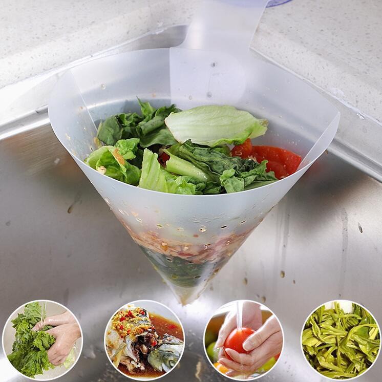 Phễu Lọc Rác Gấp Gọn Gắn Bồn Rửa Chén