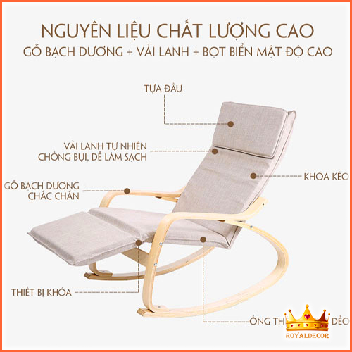 Ghế Poang Thư Giãn Có Gác Chân Nằm Đọc Báo, Xem Tivi Nghỉ Ngơi Với Đệm Êm Và Khung Chắc Chắn...(Có 3 màu)