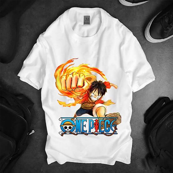 Áo thun Nam Nữ Không cổ ONEPIECE MSOP-12 mẫu mới cực đẹp, có size bé cho trẻ em / áo thun Anime Manga Unisex Nam Nữ, áo phông thiết kế cổ tròn basic cộc tay thoáng mát