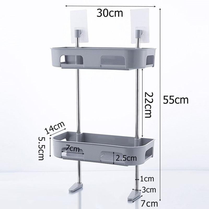 Kệ Đựng Đồ Đa Năng, Kệ Nhà Tắm, Nhà Vệ Sinh Toilet Đa Năng, Loại 2 và 3 Tầng Dễ Dàng Lắp Ráp, Đồ Gia Dụng