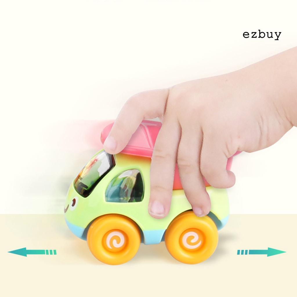 EY-3/8Pcs Mini Cute Cartoon Inertial Car Truck Vehicle Set Kids Playing Toy Gift