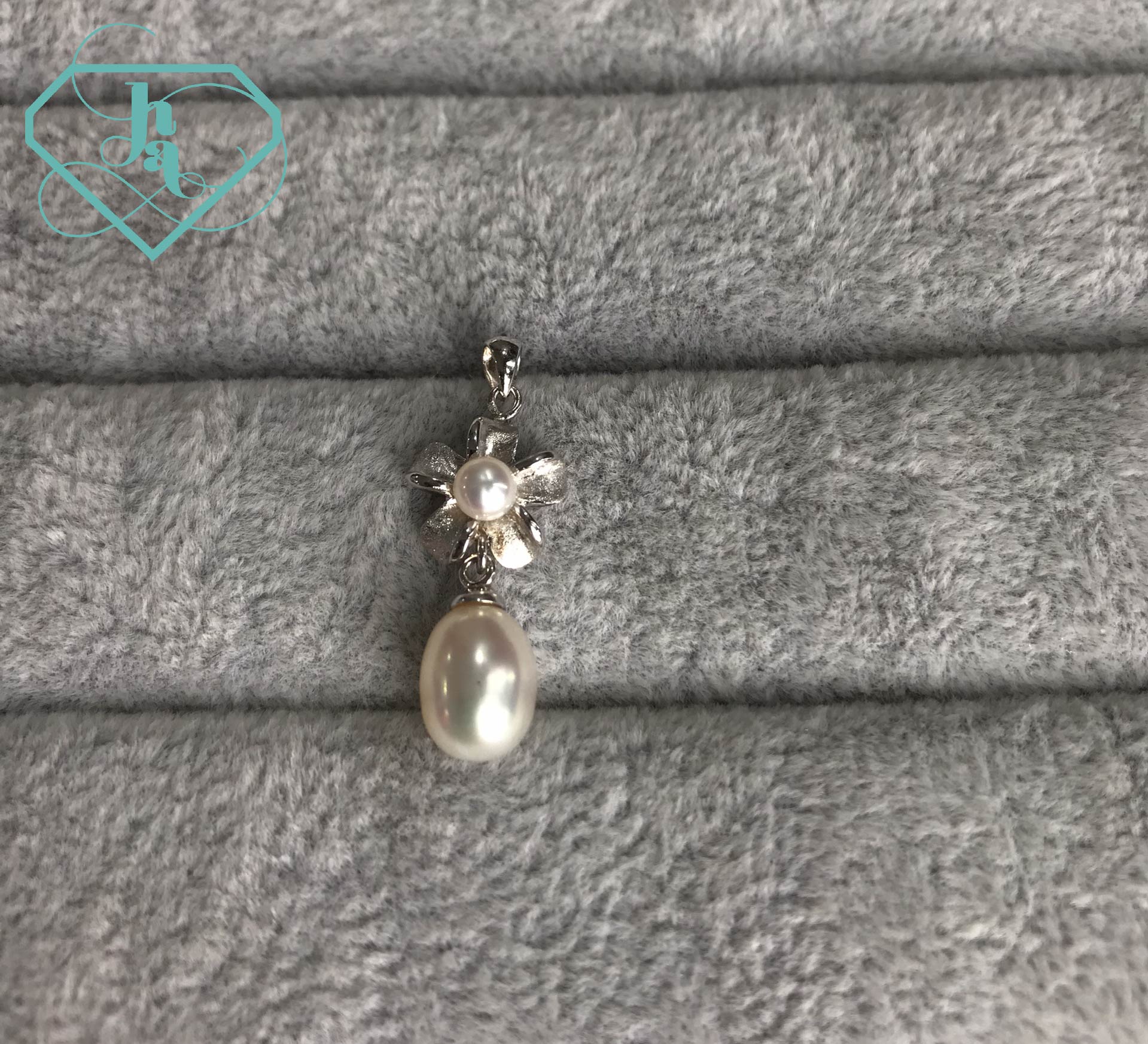 Mặt dây ngọc trai bạc NTB3