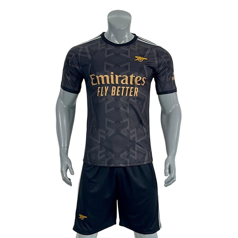 Quần áo bóng đá ARSENAL 2022 màu đen CÓ IN ẤN theo yêu cầu