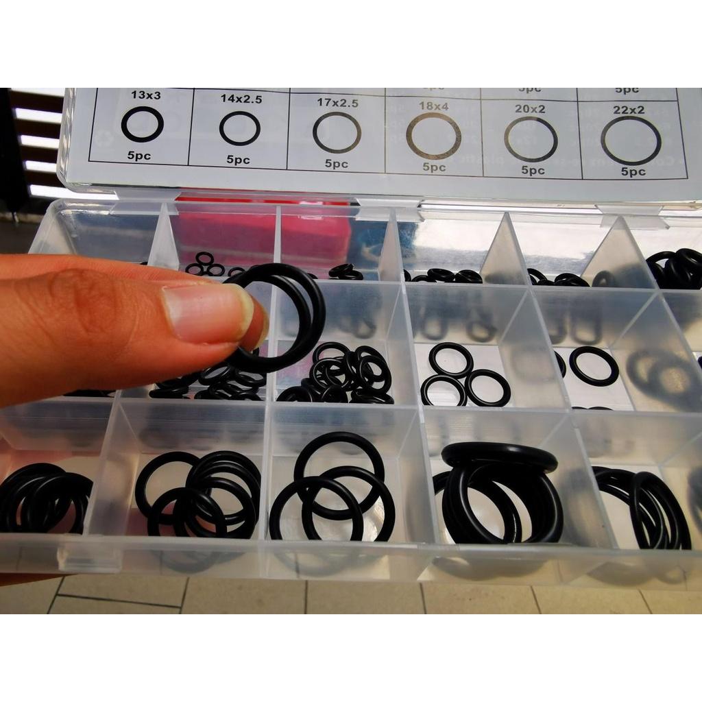 Set 225 Vòng Đệm Cao Su 18 Size Gioăng Cao Su 225P C O-Ring Thay Thế Thiết Bị Máy Móc