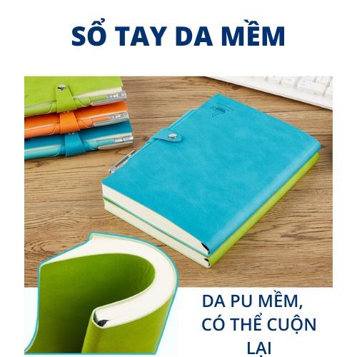 Sổ tay ghi chép A5 bìa da có kèm bút bi HEETON A25862