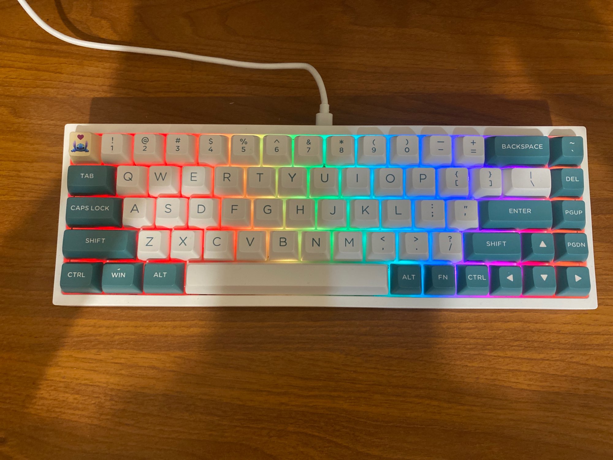 Bàn phím cơ FL-Esports FL680SAM (Night Black/Peach/Aqua Green/Purple/Banana) 3 mode - Hàng chính hãng