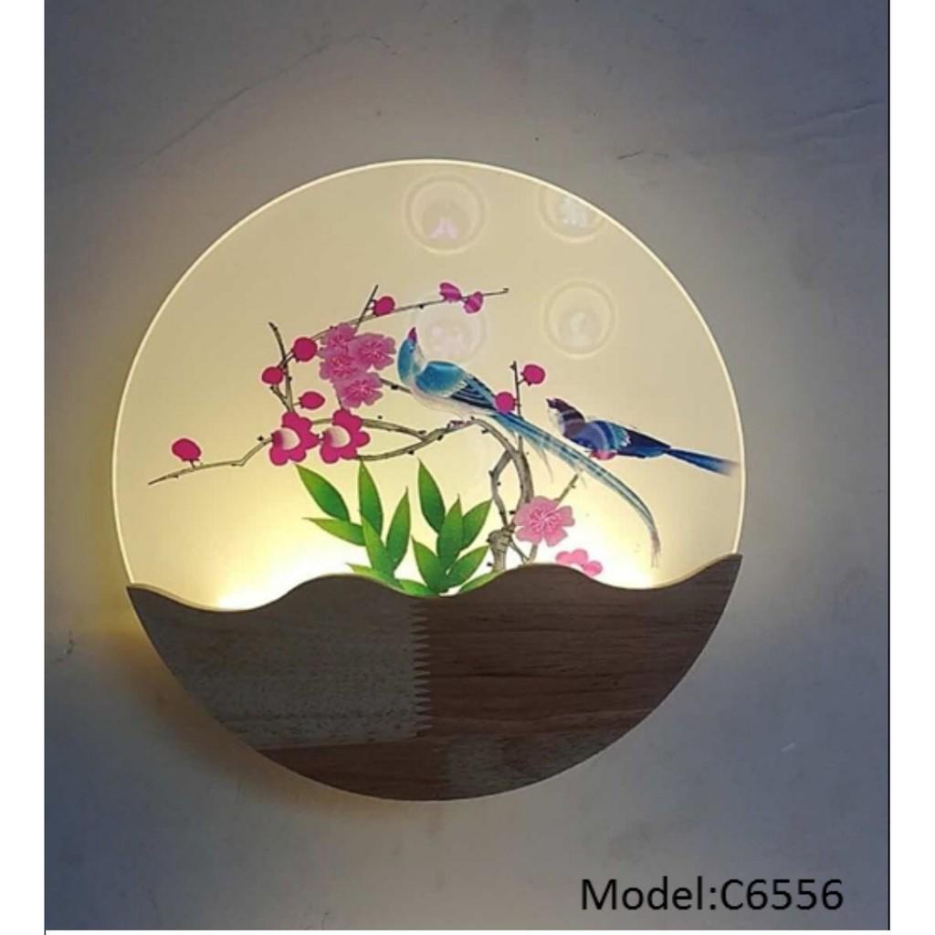 Đèn tường led C6556 hoa anh đào
