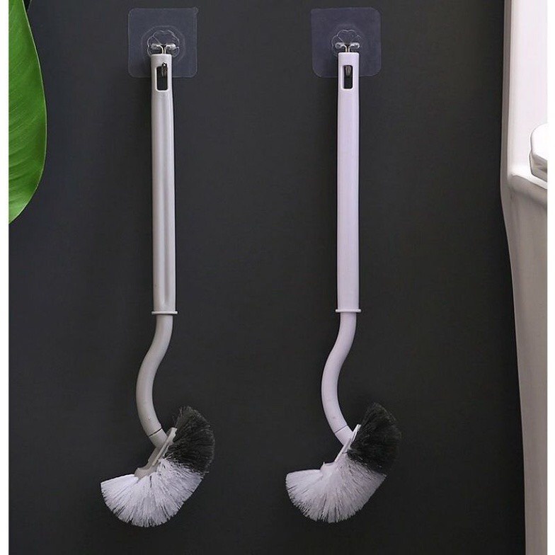 Cọ Vệ Sinh ToiLet Cây Cọ Bồn Cầu Hình Chữ S H101-A - Egreen Dùng 1 Lần