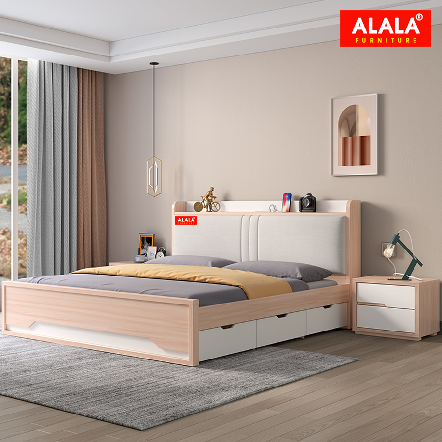 Giường ngủ ALALA14 (1m8 x 2m) cao cấp - Thương hiệu ALALA