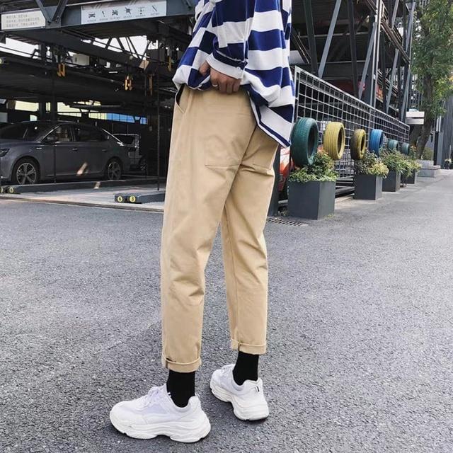 Quần baggy kaki - ẢNH THẬT