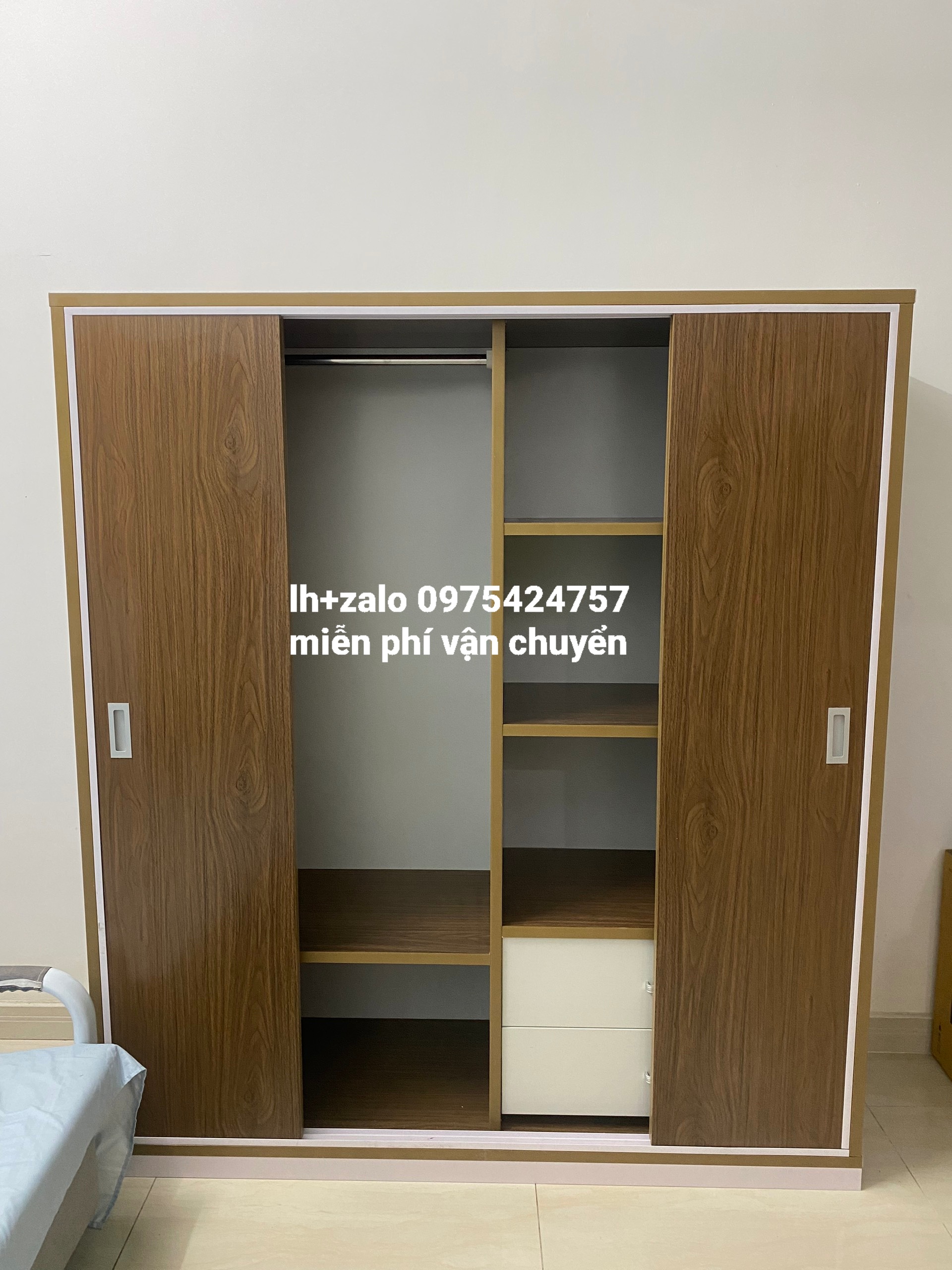 Tủ nhựa đài loan 4 cánh lùa