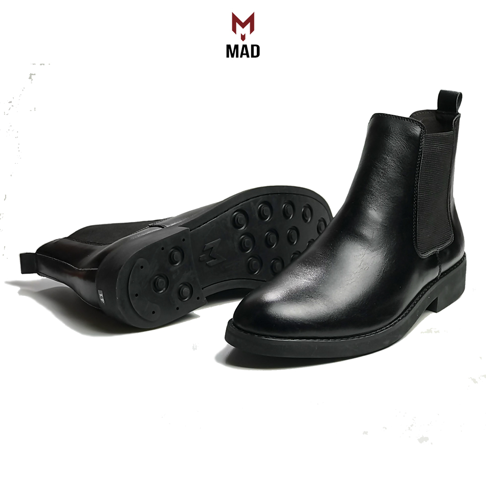 Giày tây chelsea boots classic mad công sở cao cổ nam da bò cao cấp thời trang phong cách