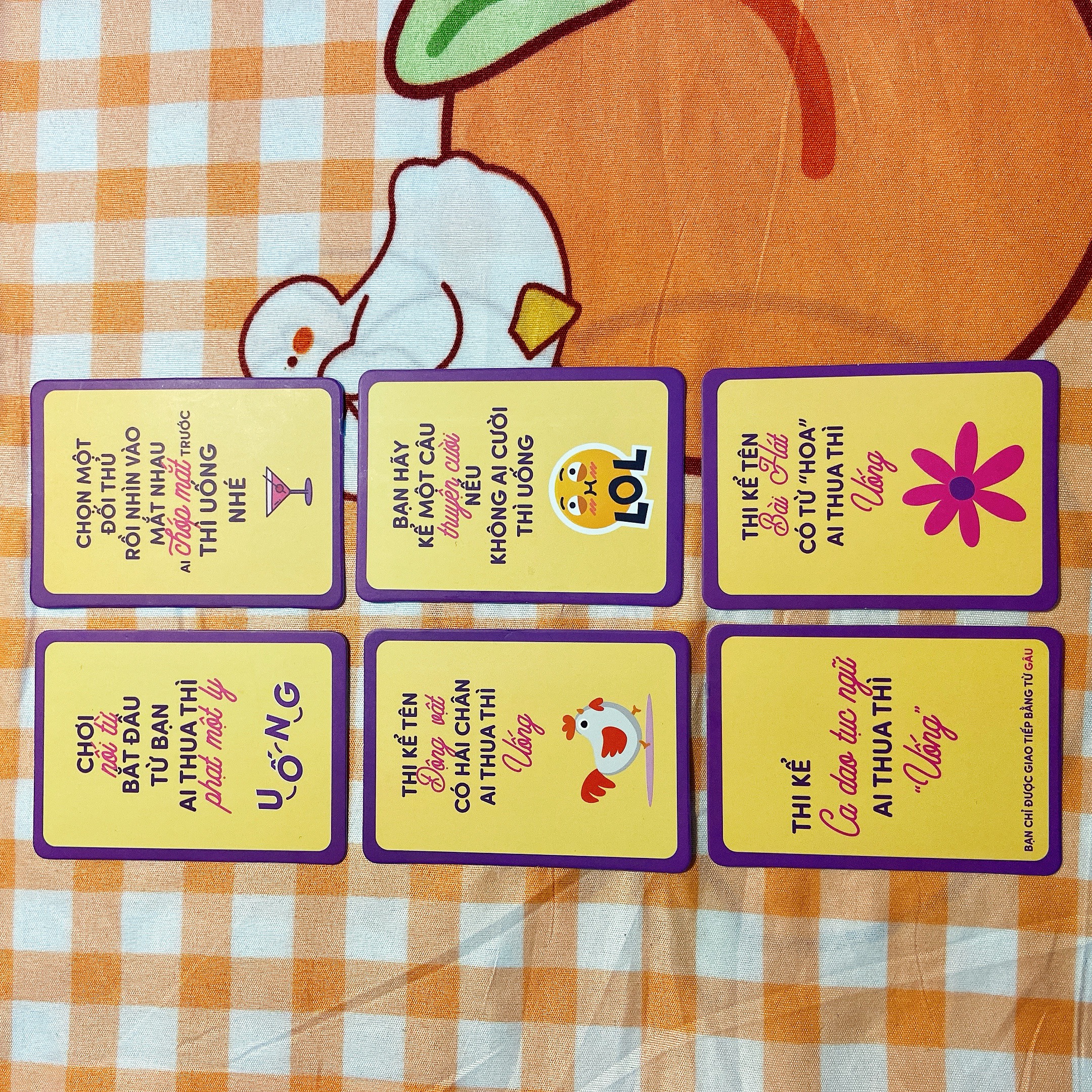 Bộ bài Drinking game huệ nốc out tổng hợp 83 lá bài cho cặp đôi nhóm bùng nổ cuộc vui