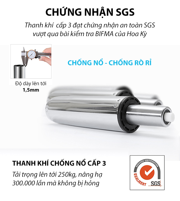 Ghế làm việc Công Thái Học Tech-H, ghế xoay văn phòng Ergonomic có ngả lưng thư giãn giá rẻ