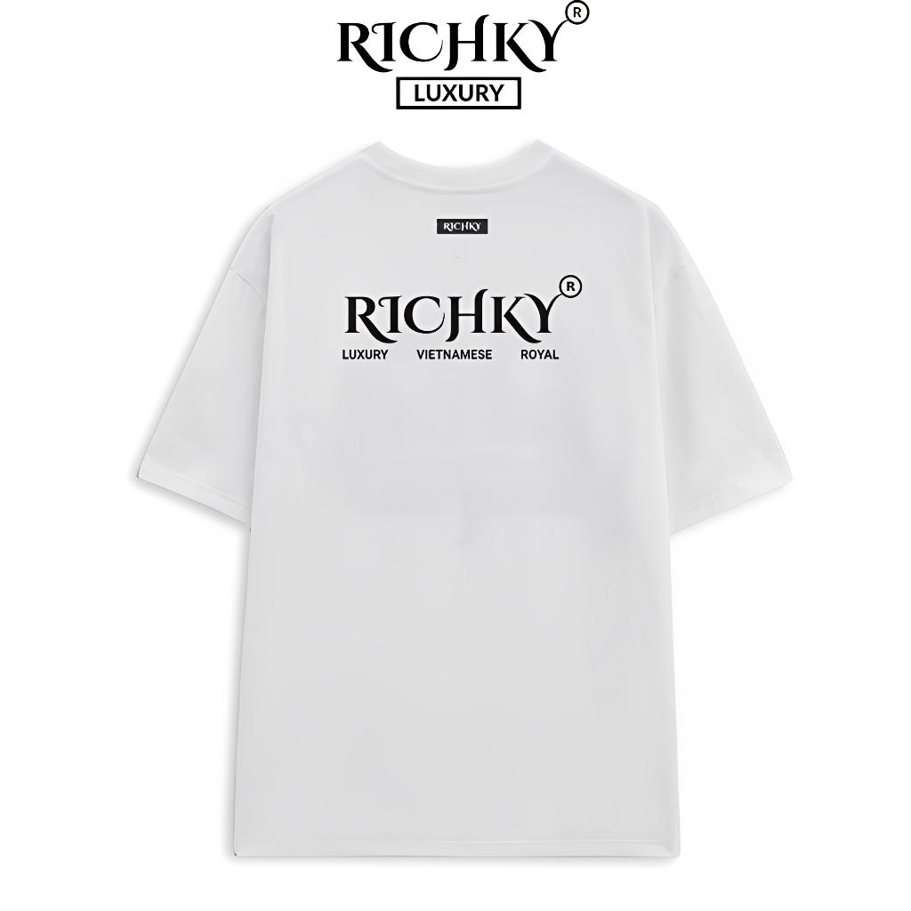 [Mã INBAU300 giảm 10% đơn 250K] Áo Thun Local Brand Unisex Richky Premium Tee Vietnamese Royal - RKP06 - Trắng