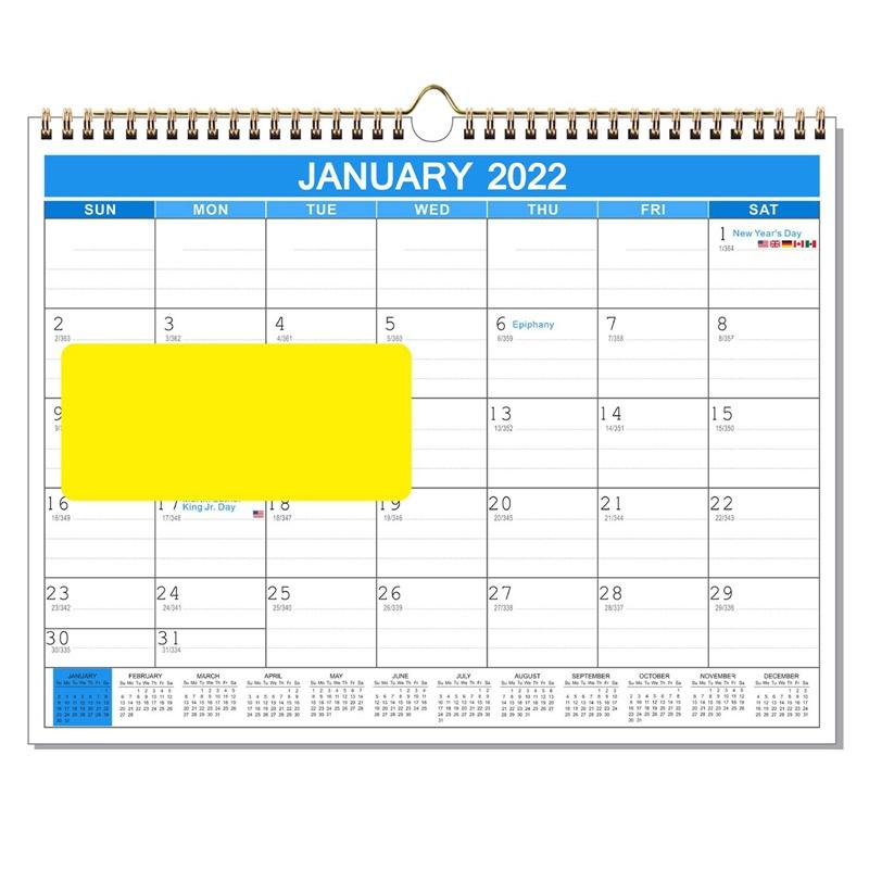 Lịch treo tường 2022 15*12" 2022 trang trí giáng sinh