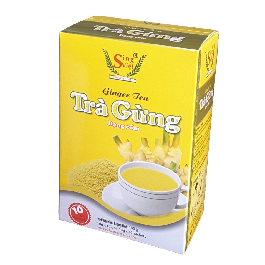 Trà gừng dạng cốm Sing Việt 100g