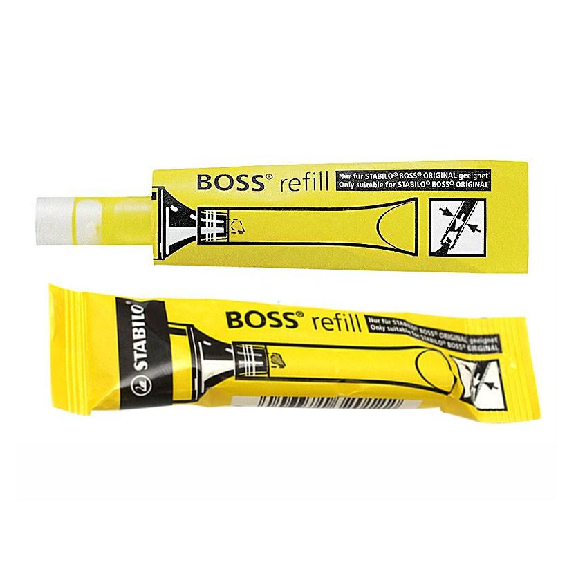 Bộ 2 Bút dạ quang STABILO BOSS + 2 Ruột châm mực (HL7007-CR)