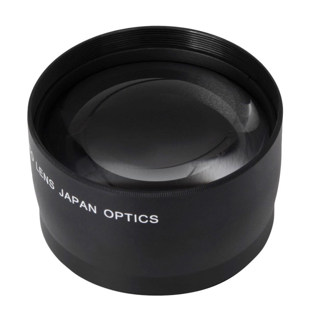 52mm 2X Telephoto Lens Teleconverter for Canon Nikon Sony Pentax DSLR Camera