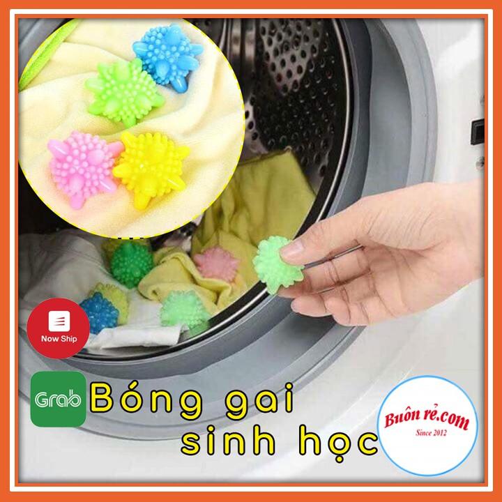 Combo 4 bóng giặt gai mini sinh học diệt khuẩn tốt 00230