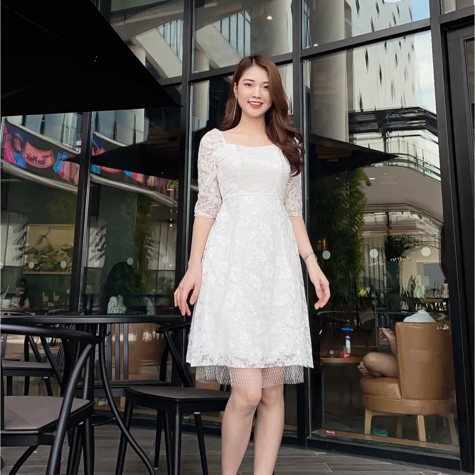 QUẢNG CHÂU Đầm dáng xòe tay lỡ sang trọng CAO CẤP