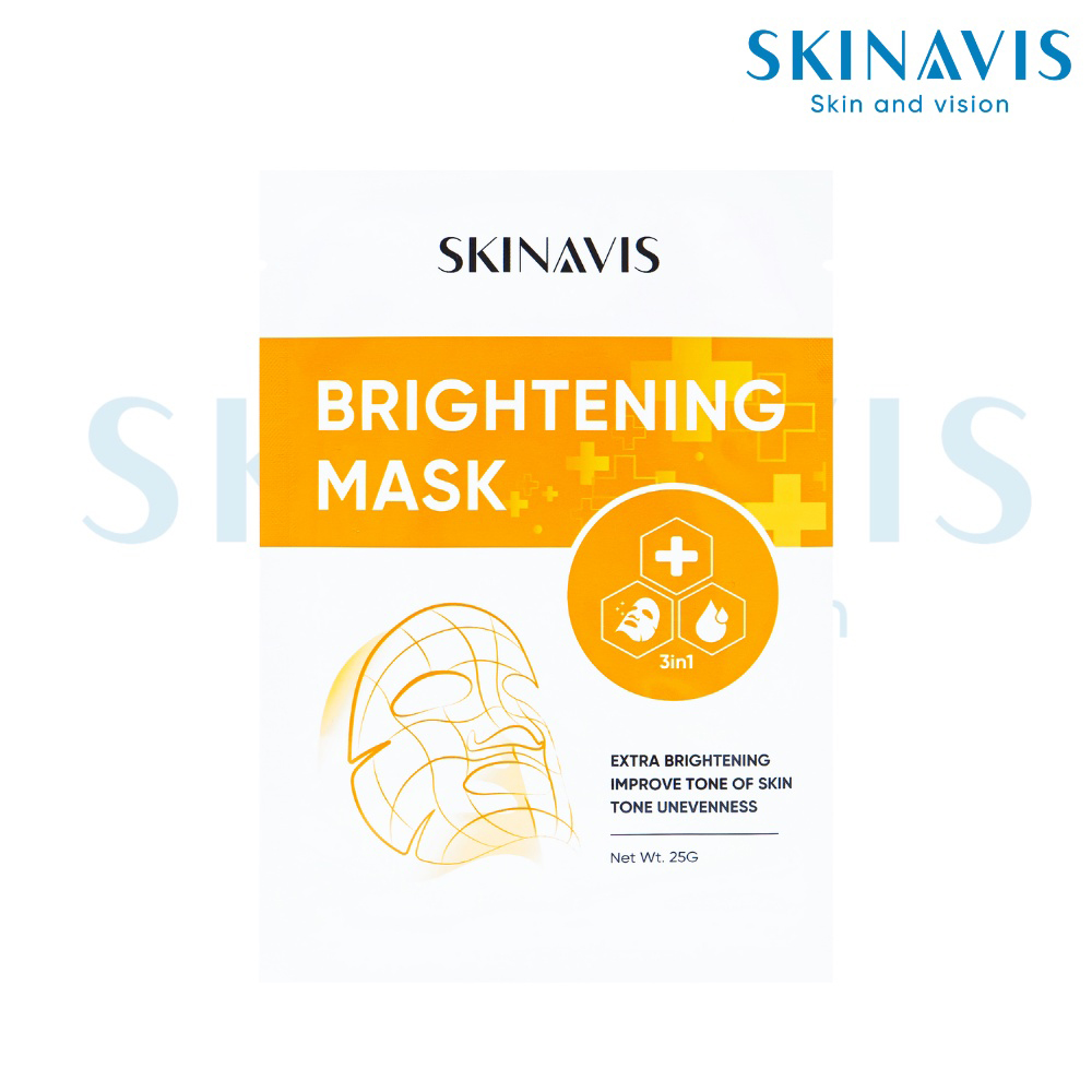 Mặt nạ trắng da Skinavis Brightening Mask - Hộp 10 miếng