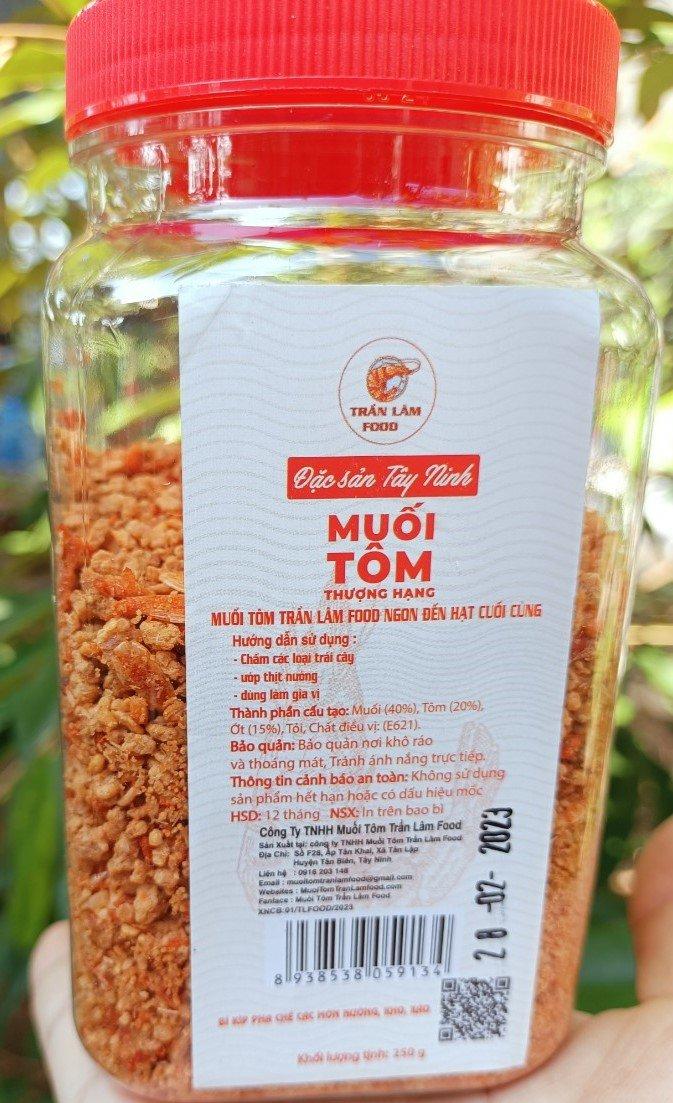 [OCOP] Muối tôm thượng hạng Trần Lâm Food hũ 250g - combo 12 hũ