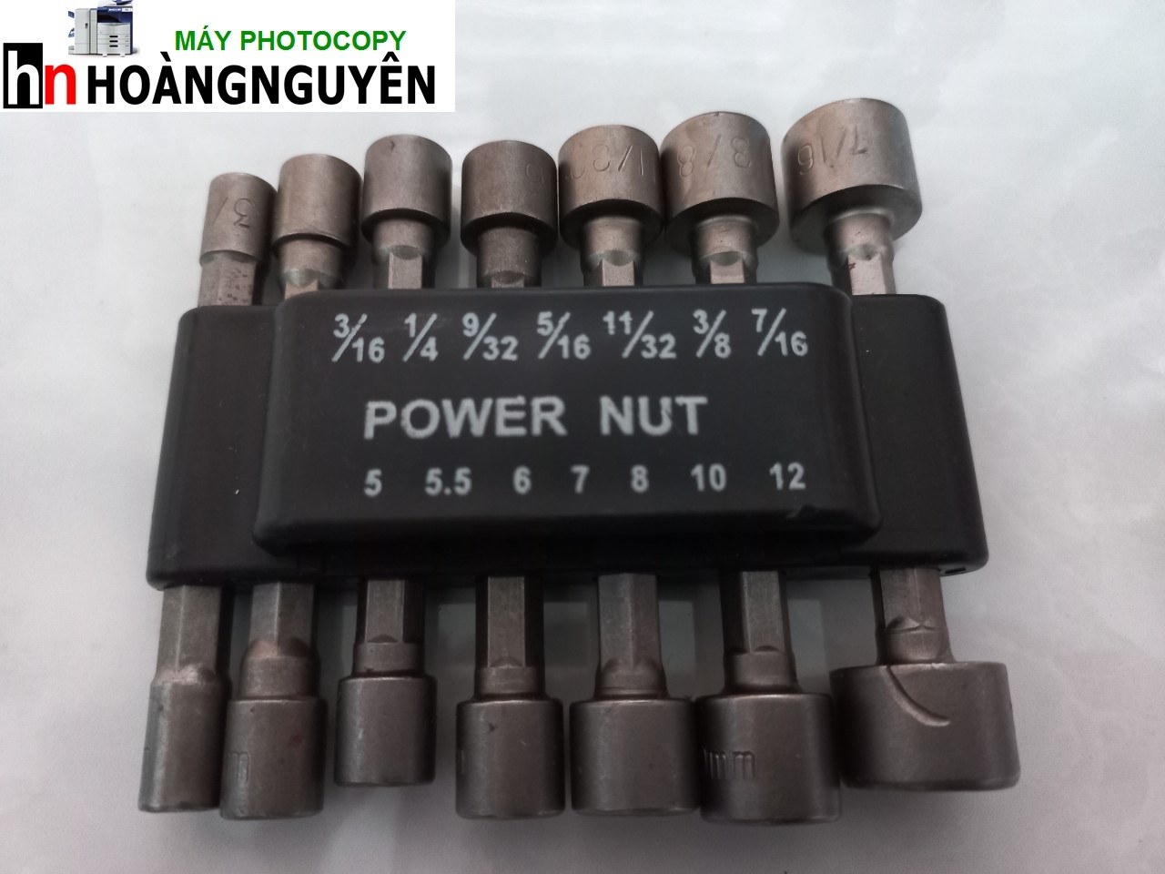 M* BỘ DỤNG CỤ CHỤP ỐC 14 MÓN DÙNG GẮN MÁY KHOAN PIN