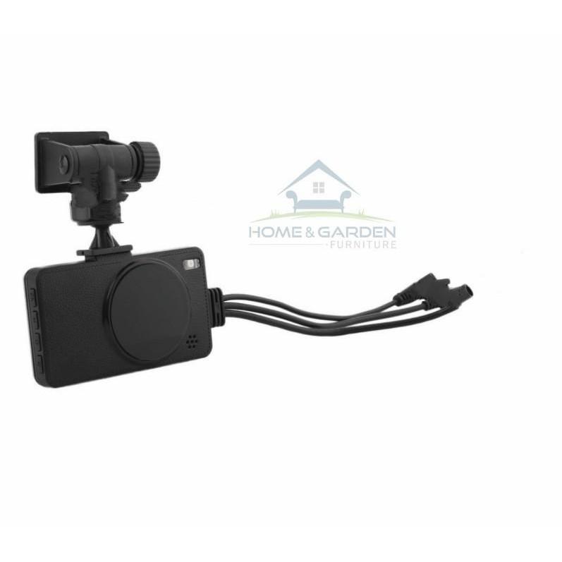 Camera hành trình xe máy, motor có màn hình 3inch, hỗ trợ quay trước và sau - Home and Garden