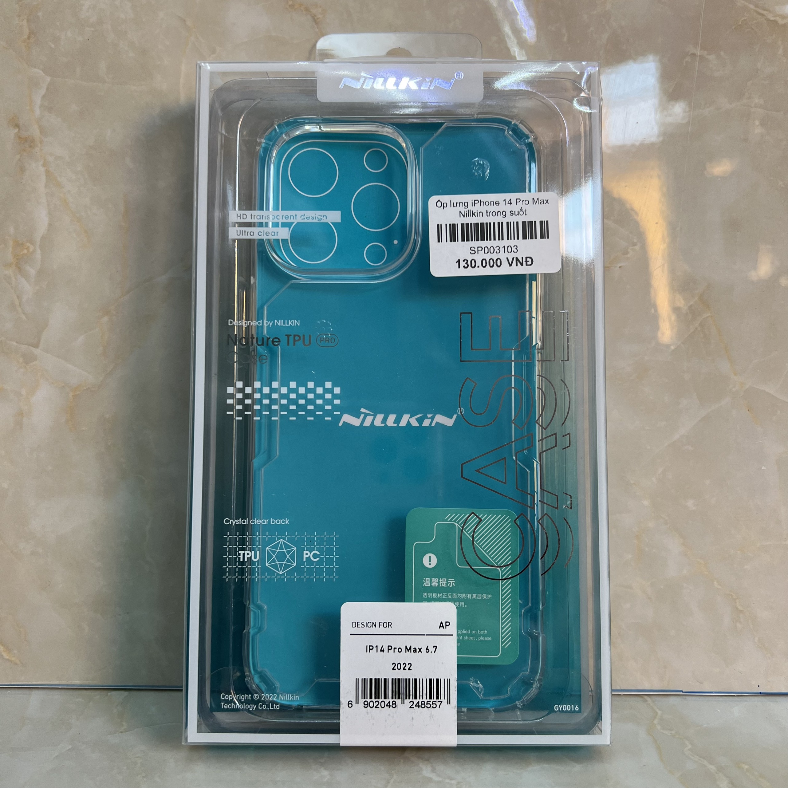 Ốp lưng Nillkin trong suôt Dành Cho iPhone 14 Pro Max - hàng chính hãng