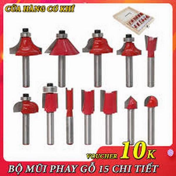 Bộ mũi phay gỗ 12 món độc đáo