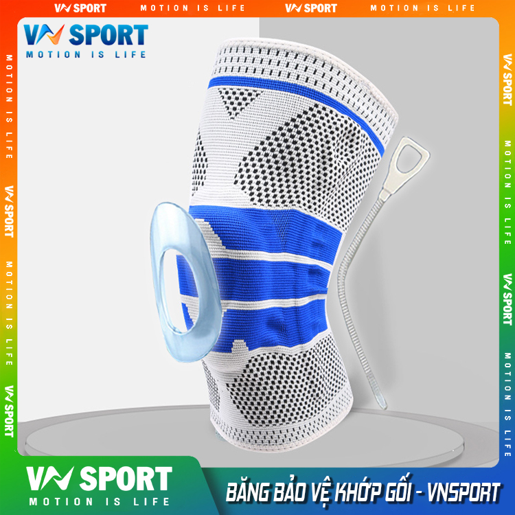 Băng Bảo Vệ Gối 360º, Băng Gối Thể Thao Bảo Vệ Dây Chằng Và Khớp Gối  VNSPORT