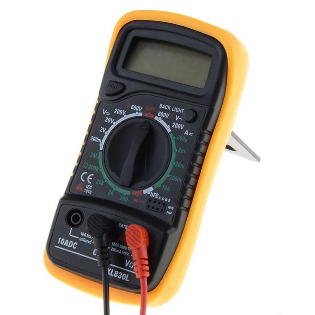 XL830L Portable LCD Auto Ranging Digital Multimeter AC DC OHM Volt Tester