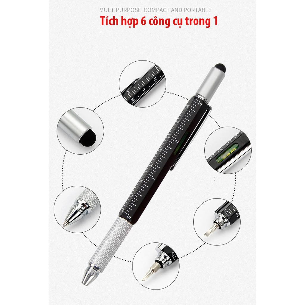 Bút Nhật Thông Minh Đa Chức Năng Compact 6in1