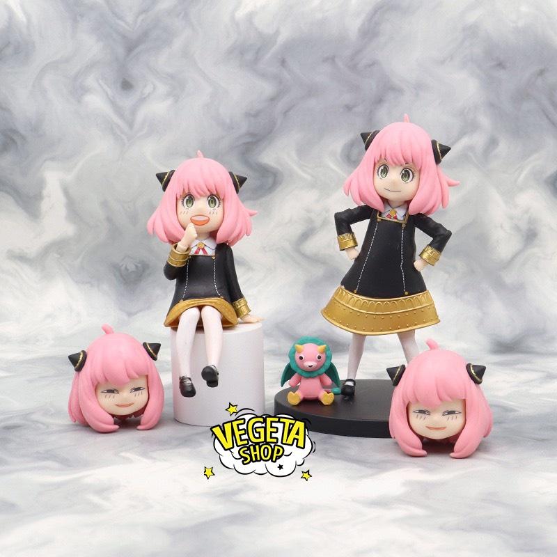 Mô hình Spy X Family Gia đình điệp viên - Mô hình Anya có 2 đầu để thay thế - Anya Forger Kimera - Cao 13,5~16,5cm