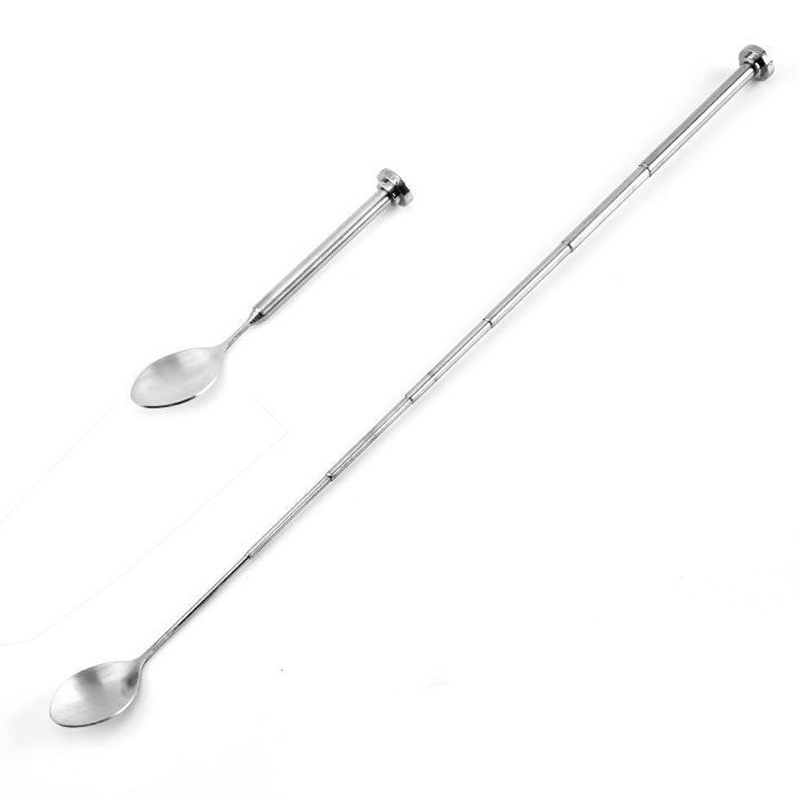 Retractable Stirring Spoon Mini Stirrer Rod Long Handle for  Coffee Party