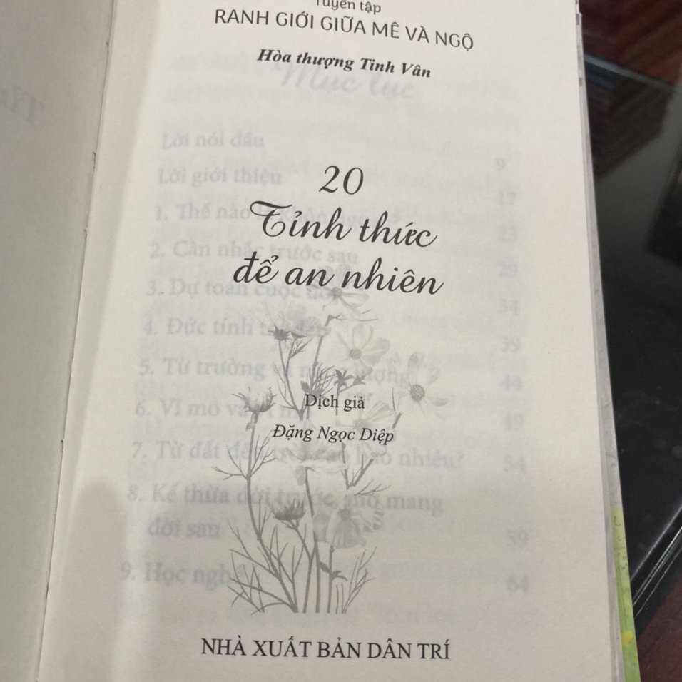 Sách - Tỉnh thức để an nhiên - tuyển tập Ranh giới giữa mê và ngộ tập 20