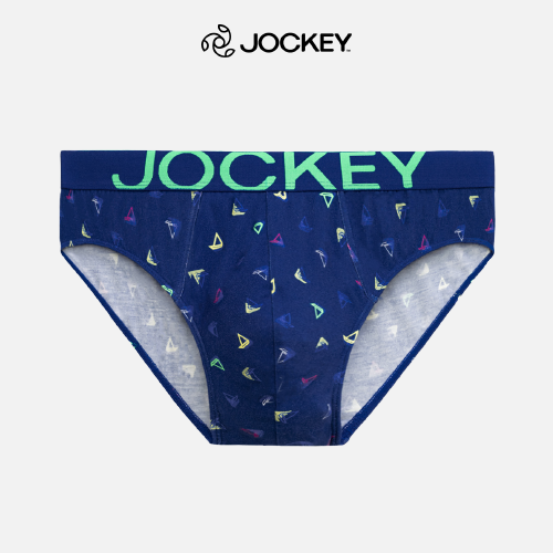 Quần Lót Bamboo Nam Jockey In Họa Tiết Dáng Brief USA Originals - J1206 - Xanh in 2