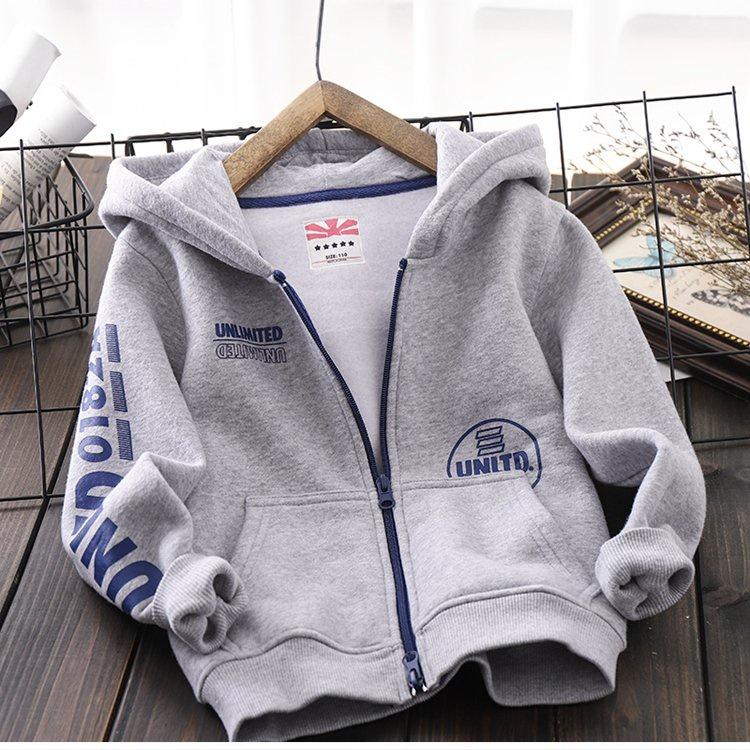 Áo khoác bé trai gái áo nỉ hoodie cho trẻ em từ 6-65KG size đại khóa zip UNLIMITED