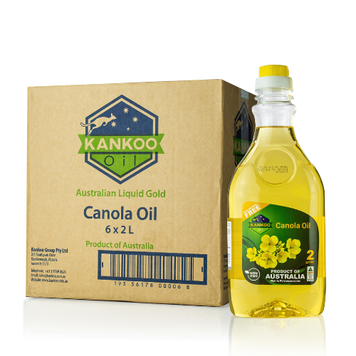 Dầu ăn hạt cải nguyên chất Kankoo Canola 2L nhập khẩu nguyên chai chính hãng chuẩn Úc