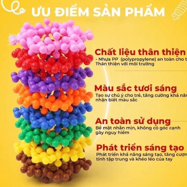 Đồ chơi lắp ráp mô hình hoa mai 3D kèm hướng dẫn cho bé rèn luyện trí thông minh trẻ em, quà tặng sinh nhật cho bé