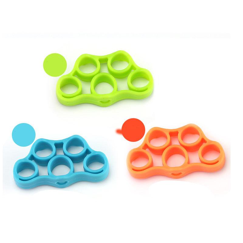 Tay Kẹp Silicone Ngón Tay Giãn Nở Bài Tập Tay Cầm Cổ Tay Huấn Luyện Sức Mạnh Ngón Tay Tập Dây Đàn Hồi Tập Thể Dục Color: Light Grey