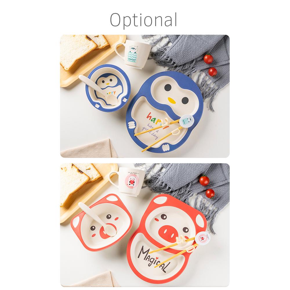 Bộ đồ ăn 5 món cho trẻ em động vật hoạt hình