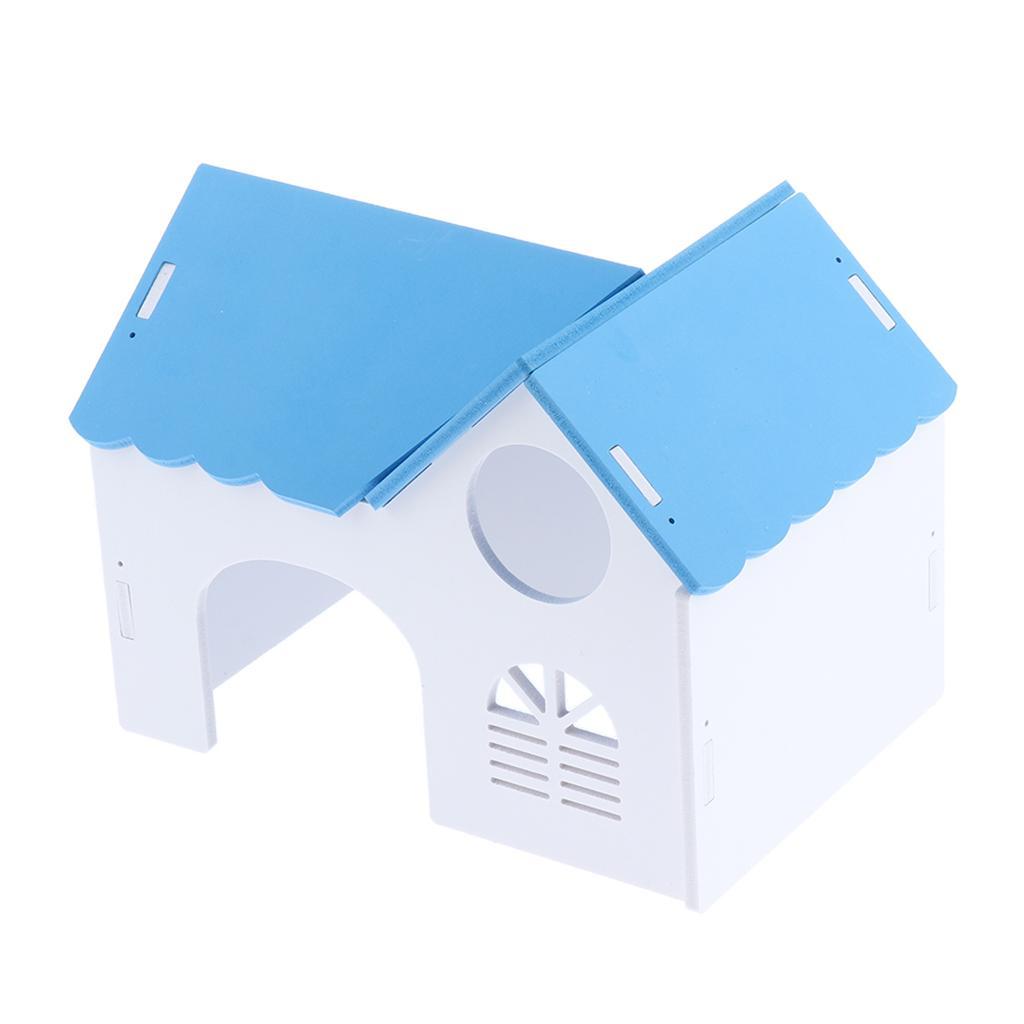 1 Pc Hamster Hedgehog Guinea Pig Wooden Villa Small Animals Wood House